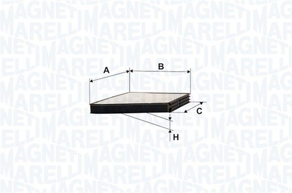 MAGNETI MARELLI filtras, salono oras 350203063540